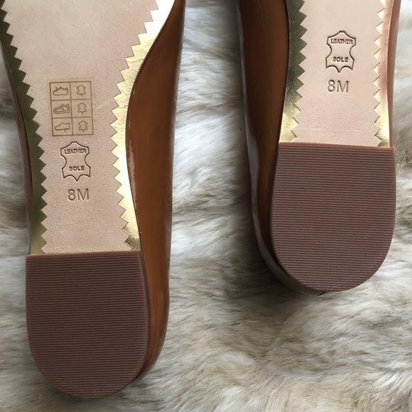 Tory Burch Chelsea Ballet Flats Umber Size 8 NIB - Picture 8 of 8